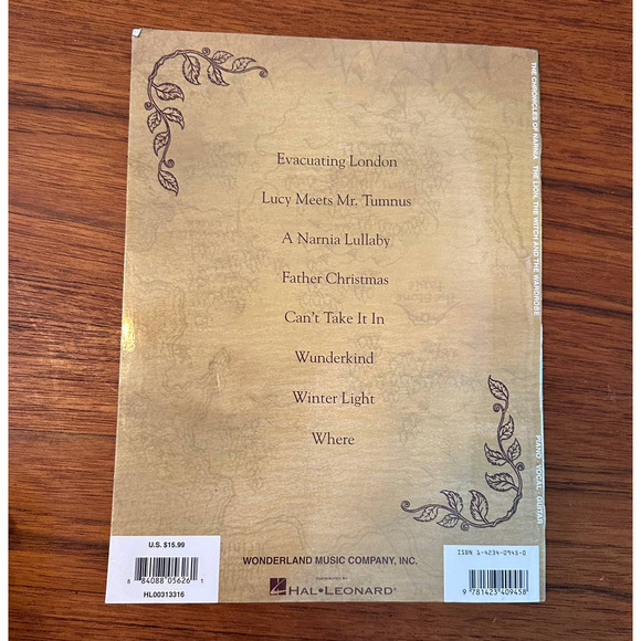 Chronicles of Narnia Sheet Music Book - Picture 3 of 3